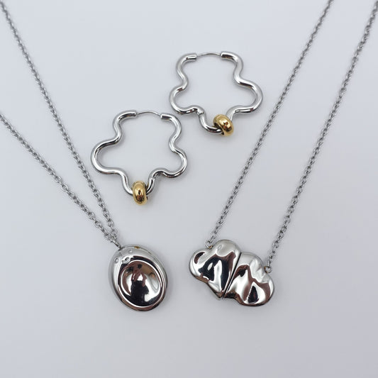 The Fidget Jewellery Collection - Silver Stainless Steel