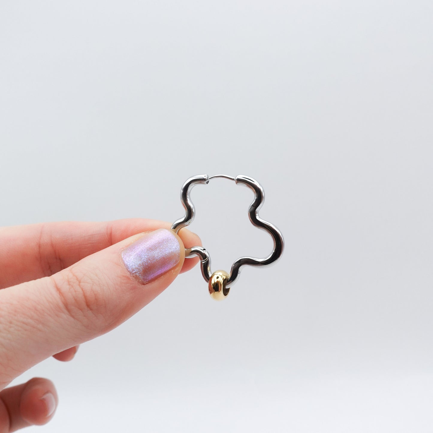 Squiggle Fidget Oorbellen - Zilver Roestvrij Staal