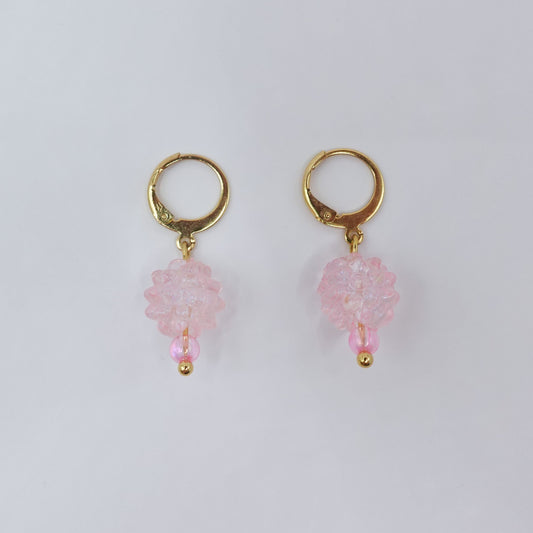 Spiky Huggie Earrings - Gold