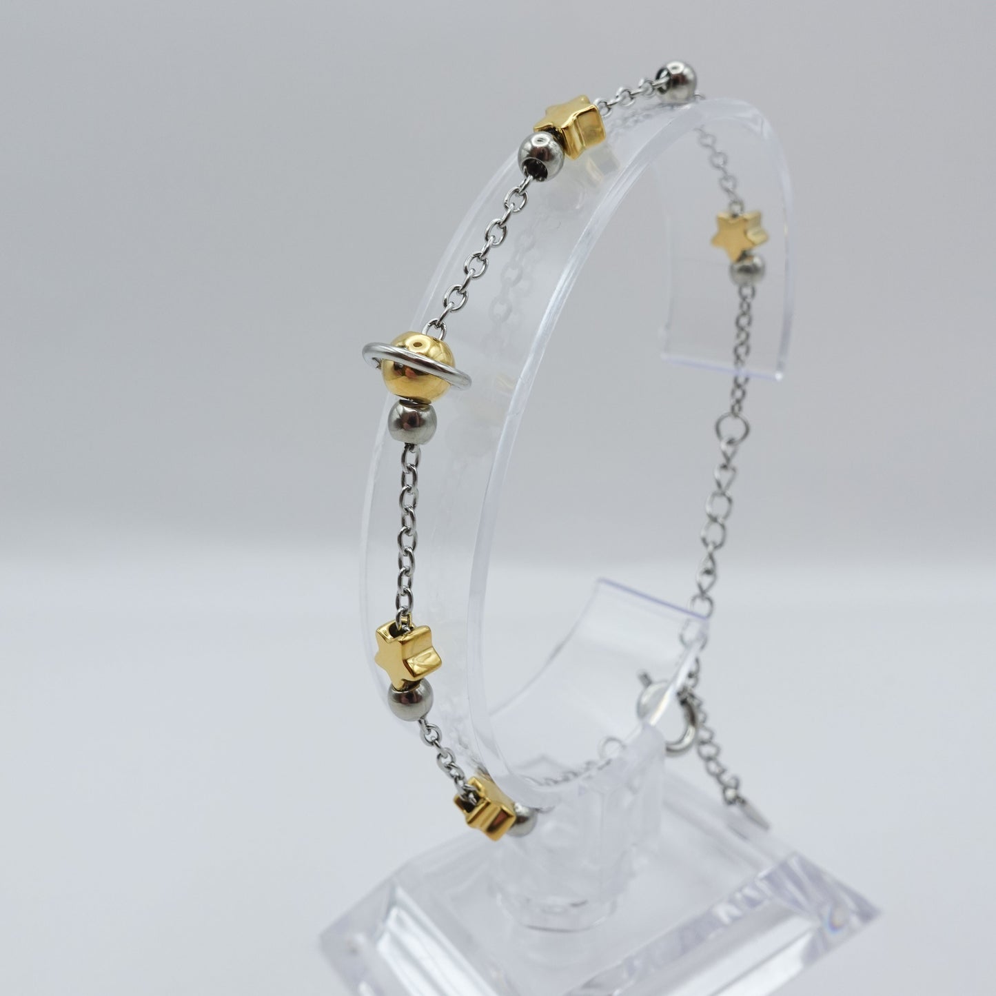 Solar System Fidget Bracelet - Silver Stainless Steel