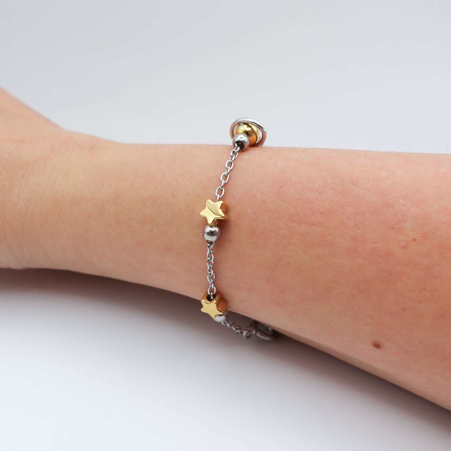 Solar System Fidget Bracelet - Silver Stainless Steel