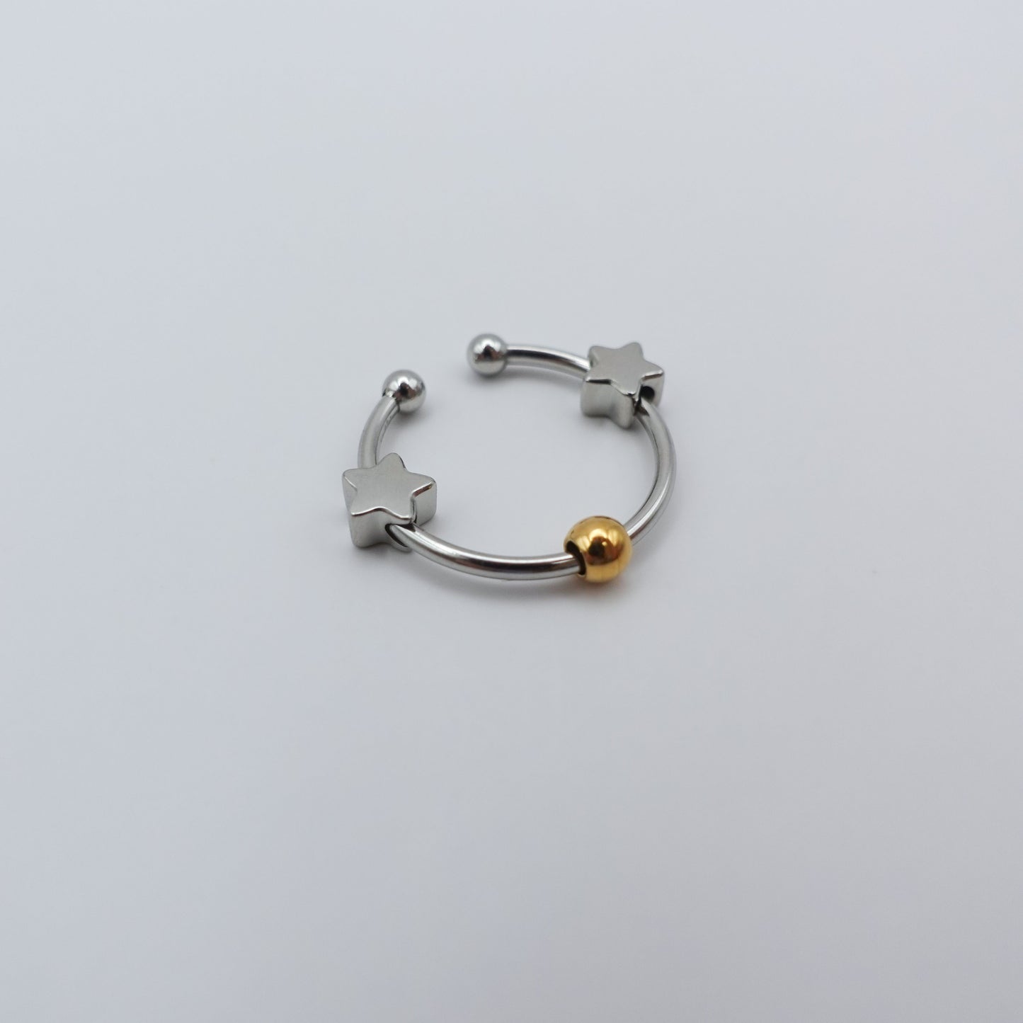 Solar System Fidget Ring - Silver Stainless Steel