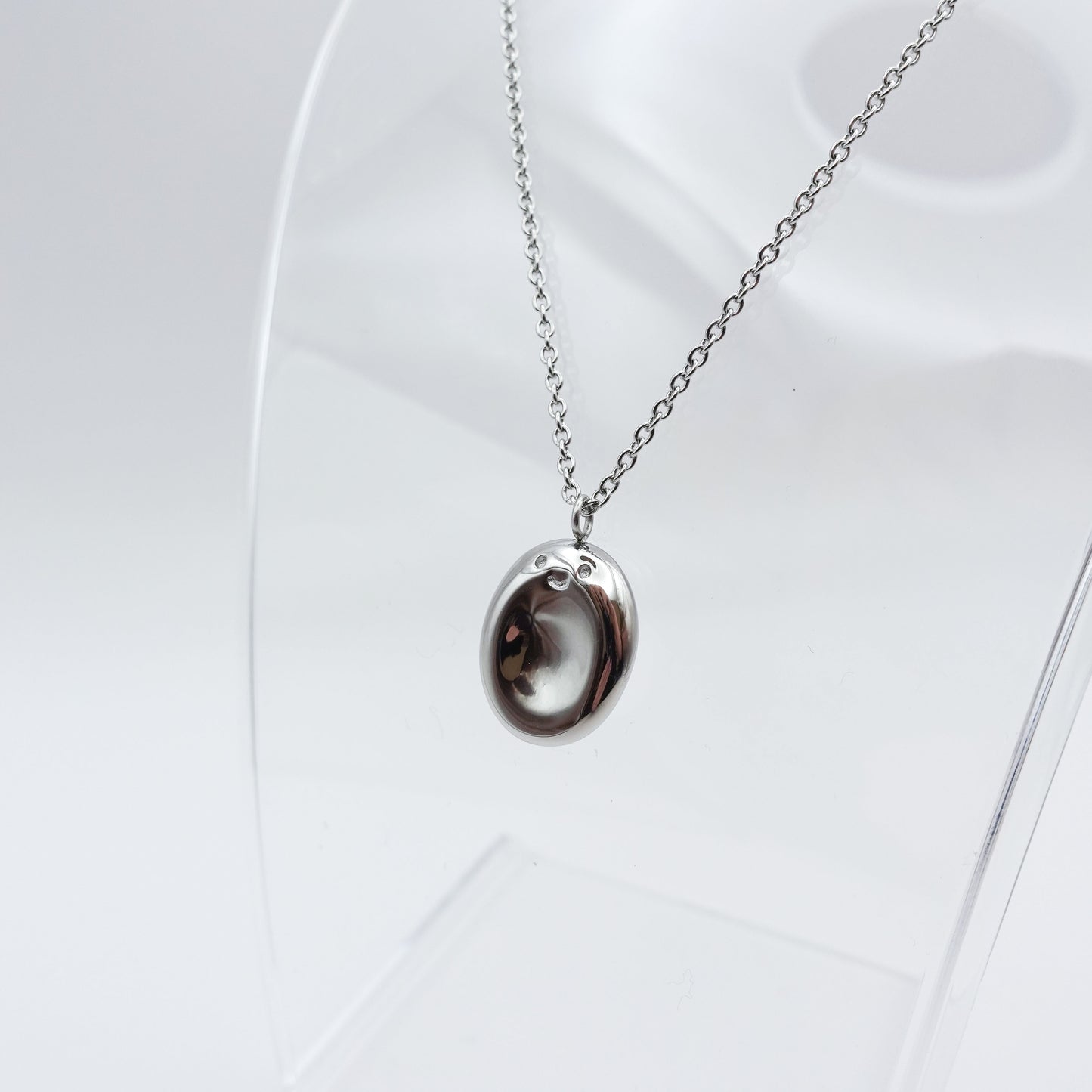 Zorgensteen ketting - Zilver roestvrij staal