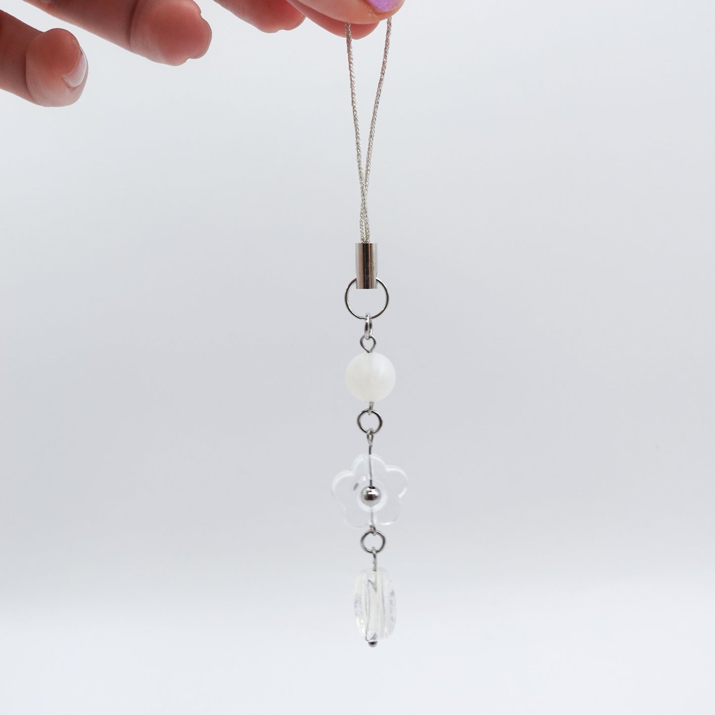 Fidget Phone Charm - Zilverkleurig