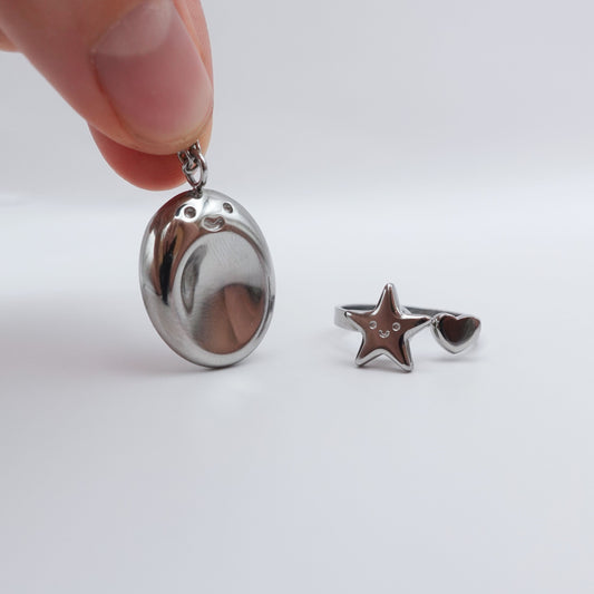 The Happy Duo - Silver Stainless Steel