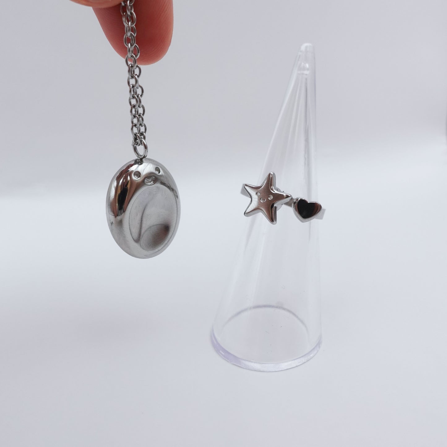 The Happy Duo - Silver Stainless Steel