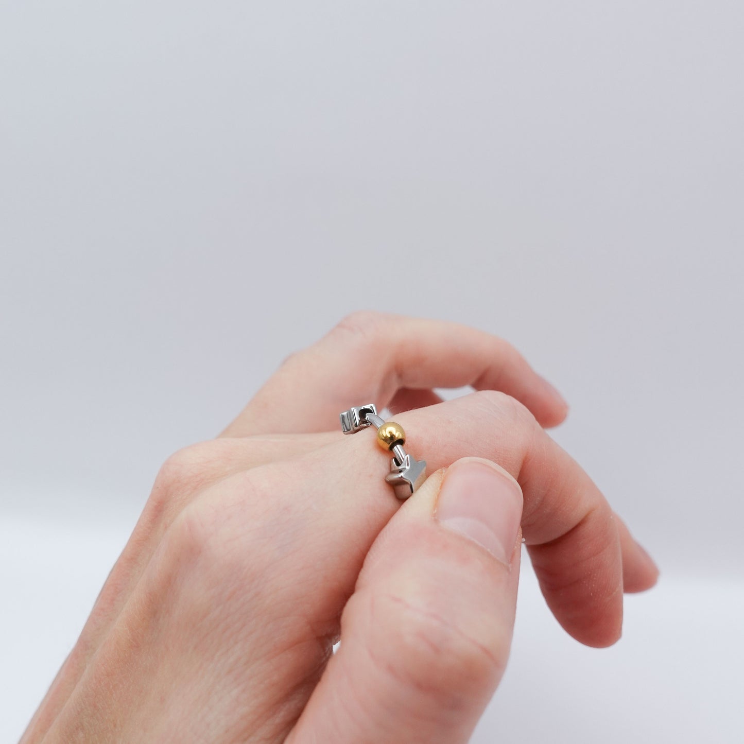 Solar System Fidget Ring - Silver Stainless Steel