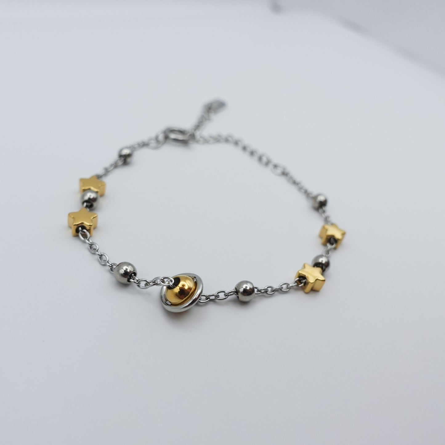 Solar System Fidget Bracelet - Silver Stainless Steel