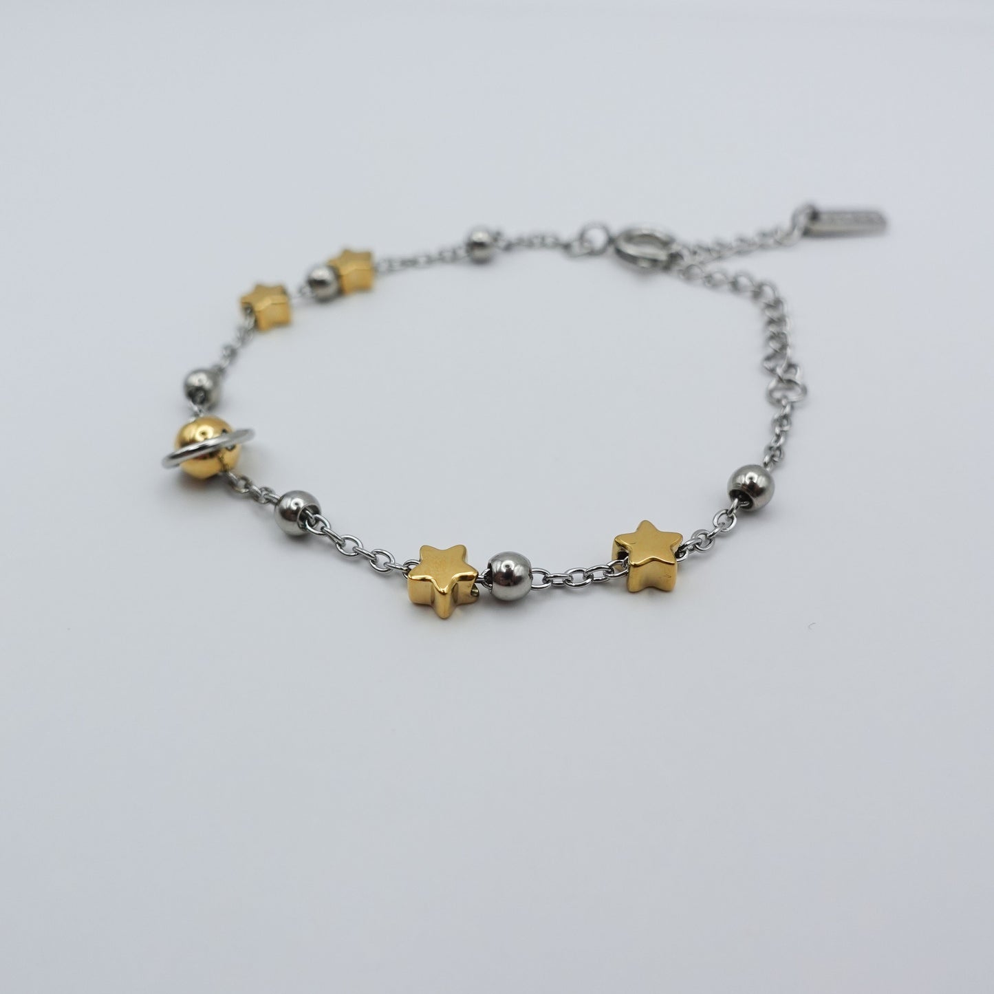 Solar System Fidget Bracelet - Silver Stainless Steel