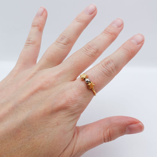 Solar System Fidget Ring - Gold Stainless Steel