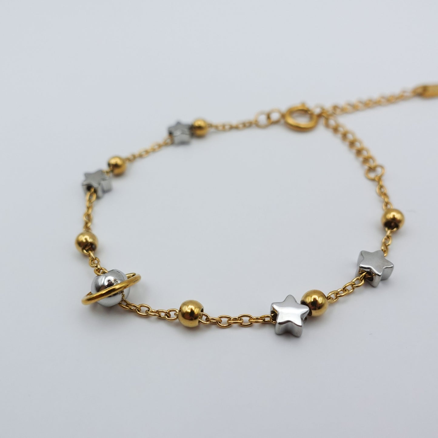 Solar System Fidget Bracelet - Gold Stainless Steel