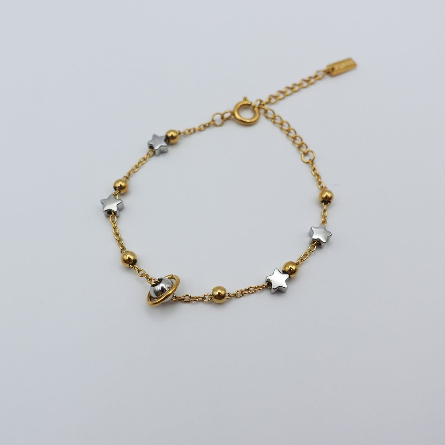 Solar System Fidget Bracelet - Gold Stainless Steel