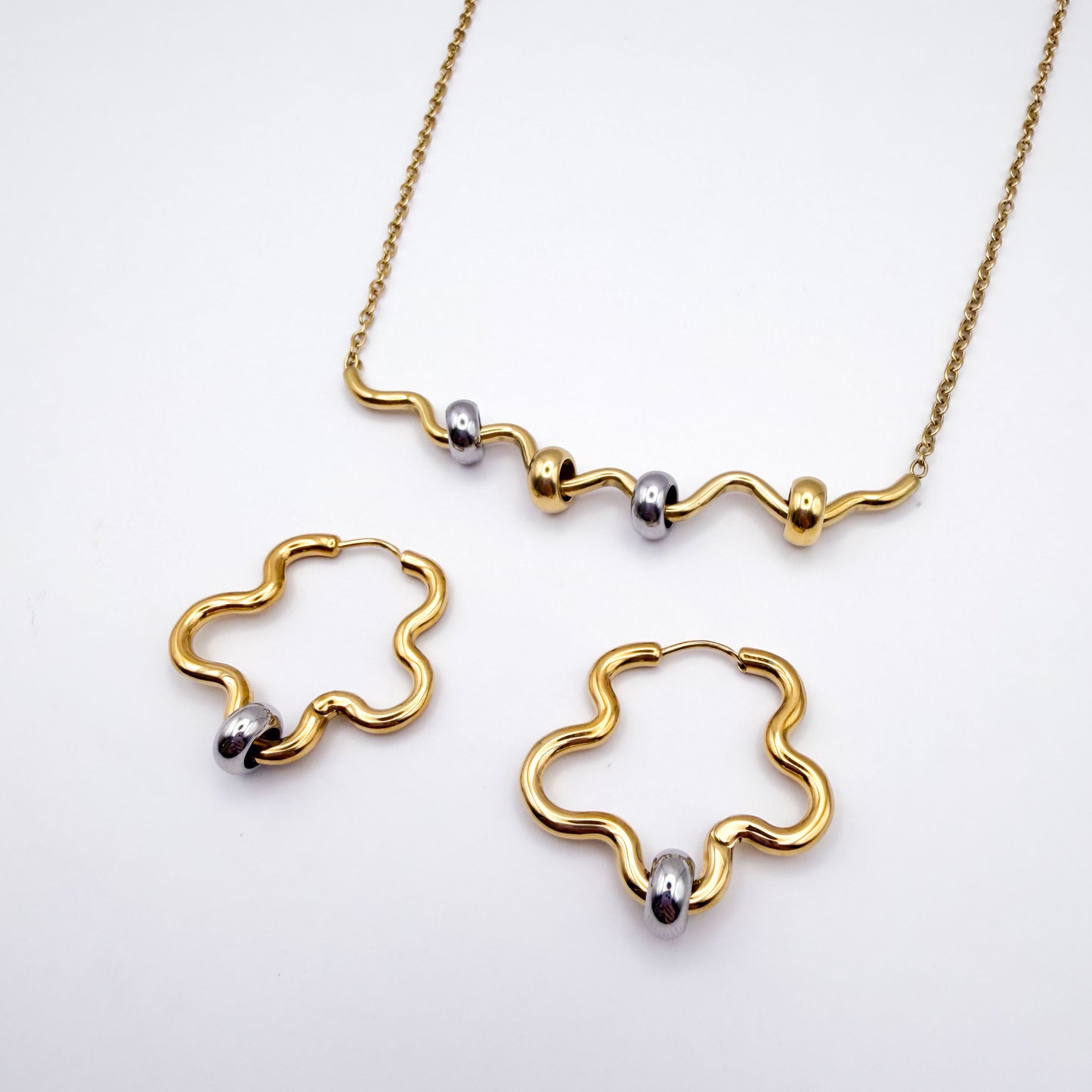 Squiggle Duo - Gold Stainless Steel