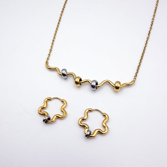 Mini-Squiggle Duo - Gold Stainless Steel