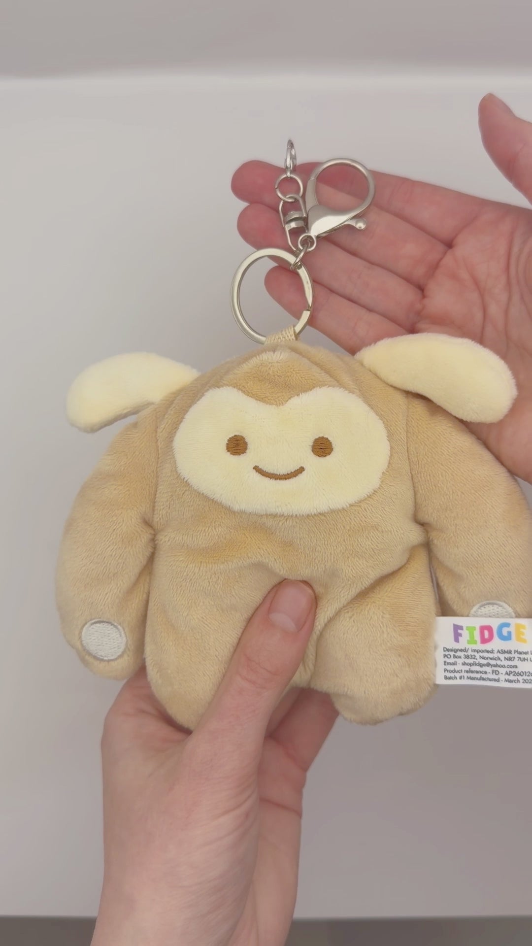 Mocha Bidge Fidget Plushie Keychain